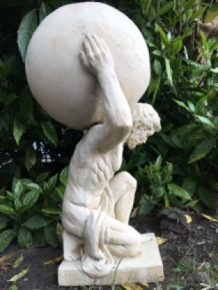 Statue of Atlas - 70 cm - Vintage look - Polystone
